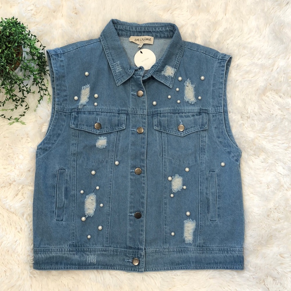 EN CREME denim vest